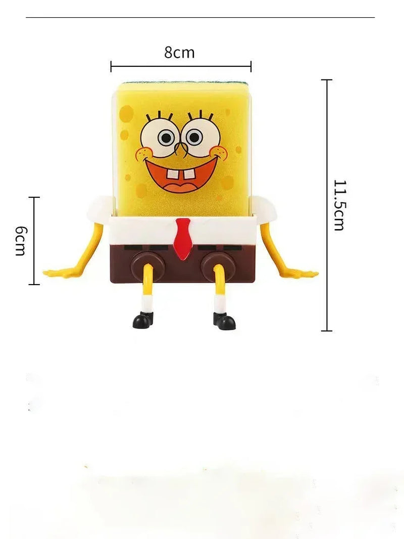 Spongebob Squarepants Dish Washing Brush Sponge Kitchen Supplies Drain Rack Cleaning Dishes Brushes Reusable Scrub Scouring Pad