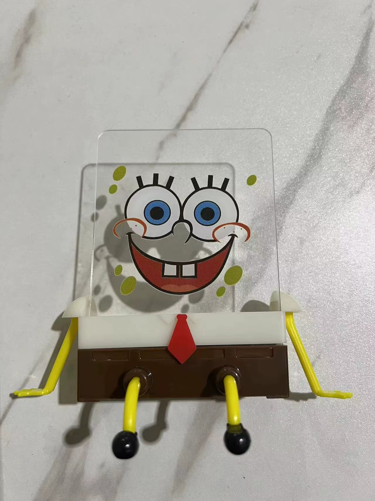 Spongebob Squarepants Dish Washing Brush Drain Rack Sink Dish Cloth Brush Pot Cartoon Rack Sponge Kitchen Supplies Reusable