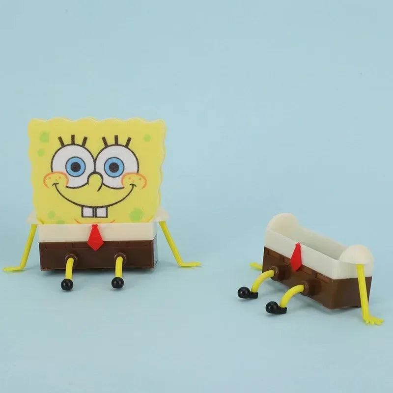 Spongebob Squarepants Dish Washing Brush Sponge Kitchen Supplies Drain Rack Cleaning Dishes Brushes Reusable Scrub Scouring Pad